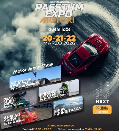 Paestum Expo Motori 2026