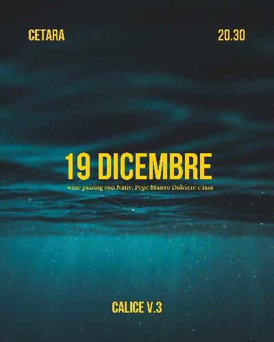 CALICE! Volume 3 - Evento di degustazione