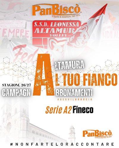 Abbonamento Panbisco Leonessa Volley 2026-27