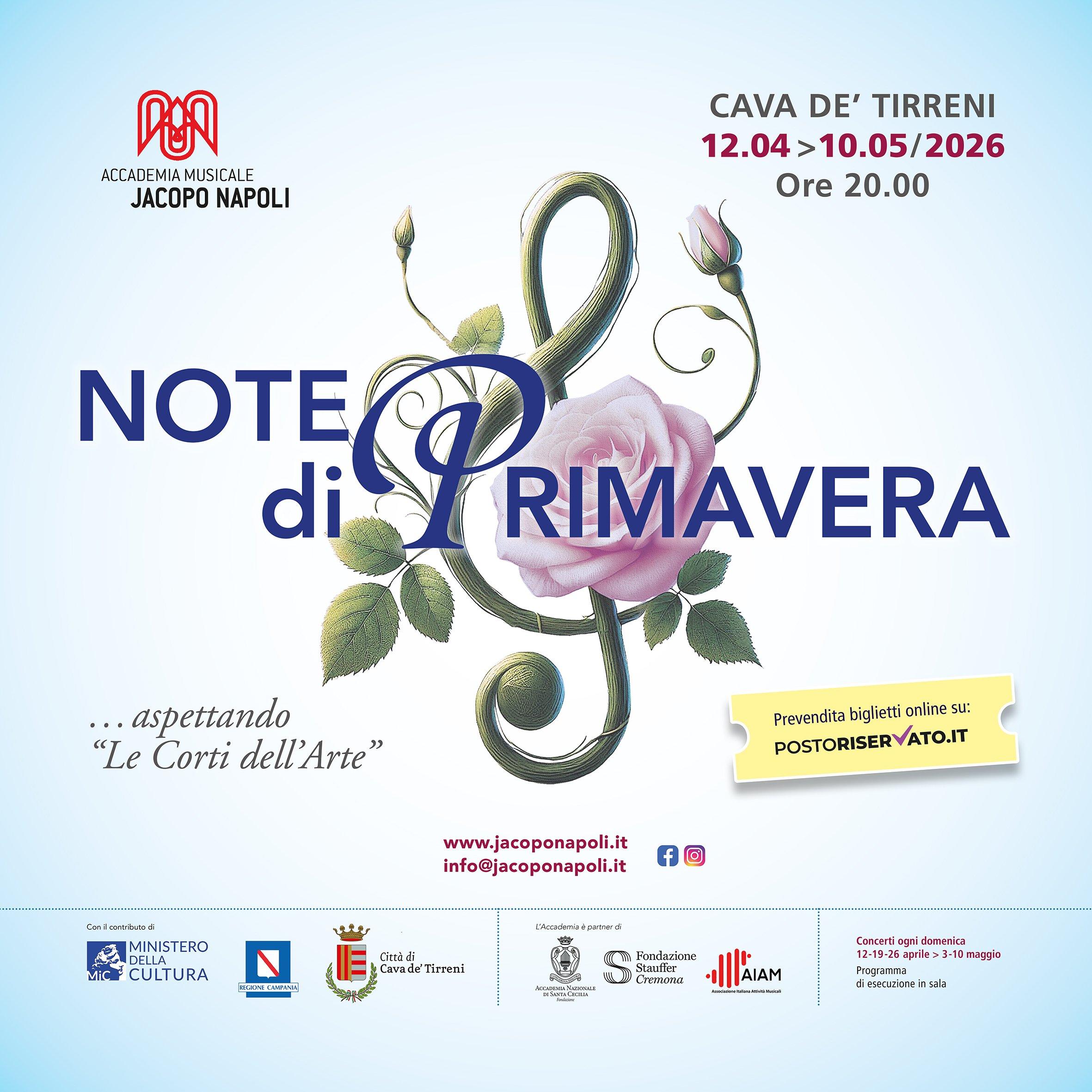 Carnet Concerti di Primavera | Le corti dell'Arte 2026