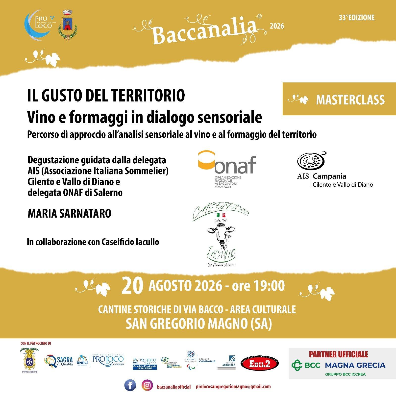 Il gusto del territorio - Vini e formaggi in dialogo sensoriale