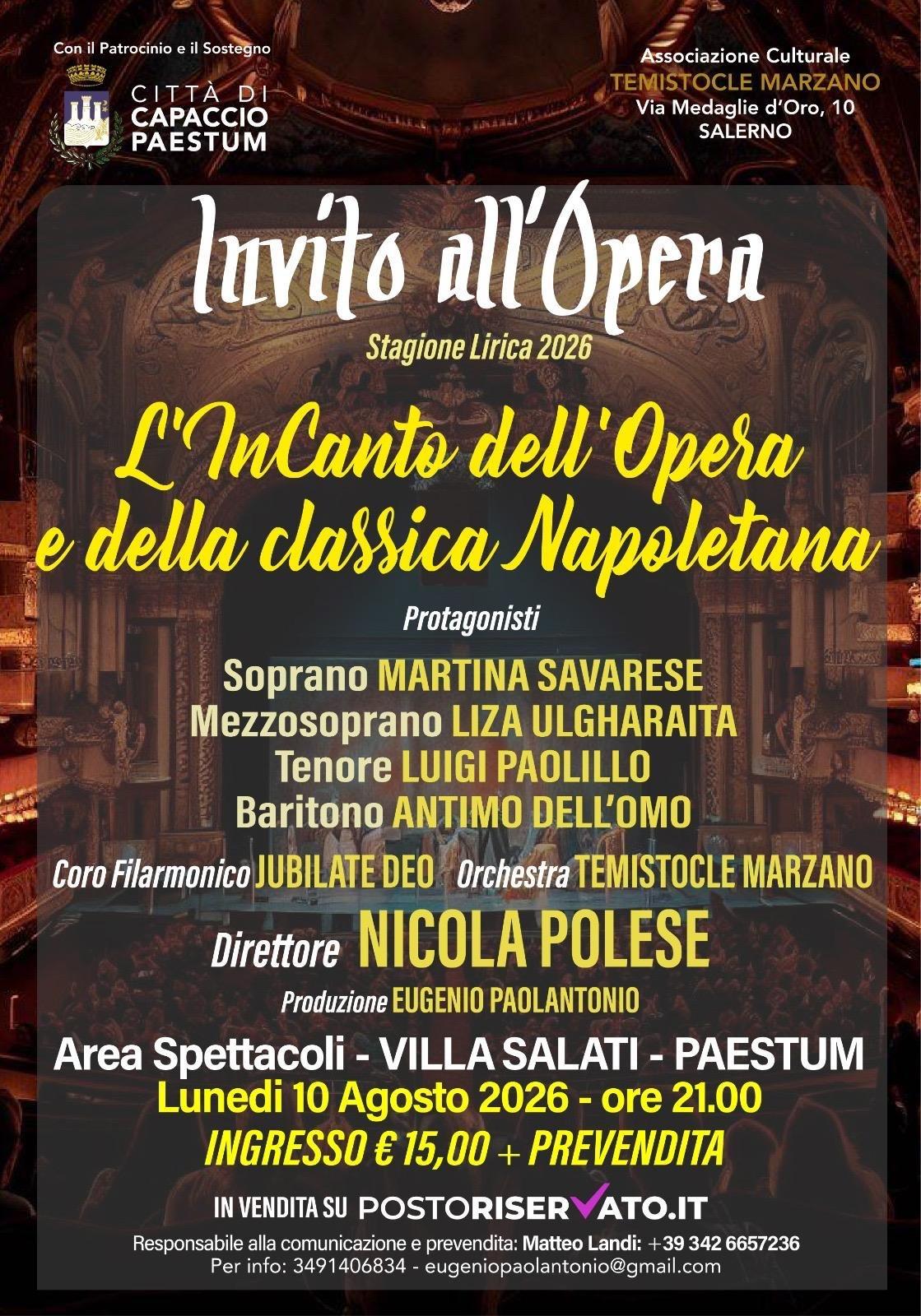 L'incanto dell'Opera e della classica Napoletana
